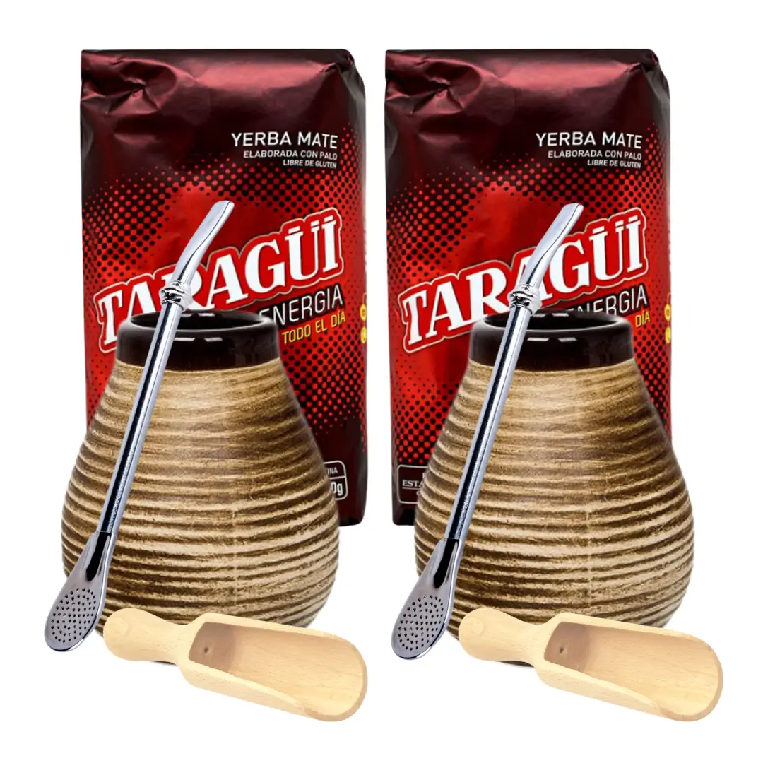 Zestaw DLA DWOJGA Yerba Mate Taragui + Tykwa Bombilla